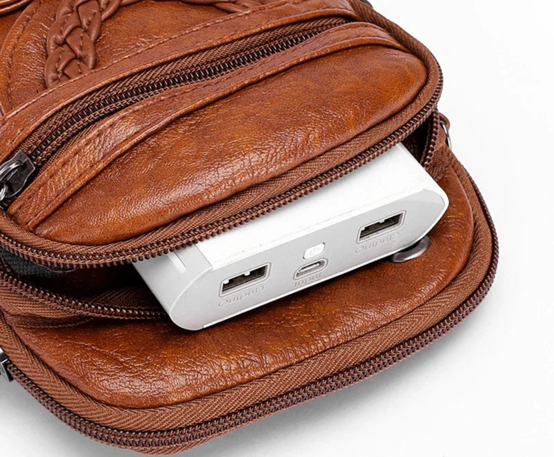 Leather Small Shoulder Bag For Women