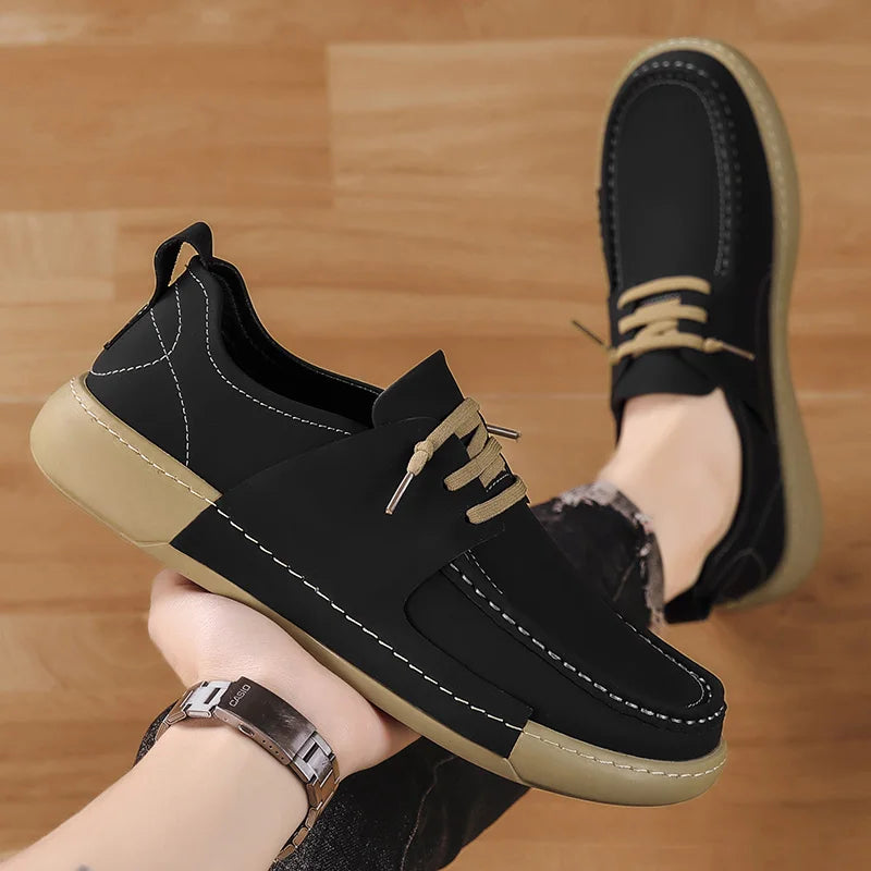 White Handmade Genuine Leather Casual Men Shoes