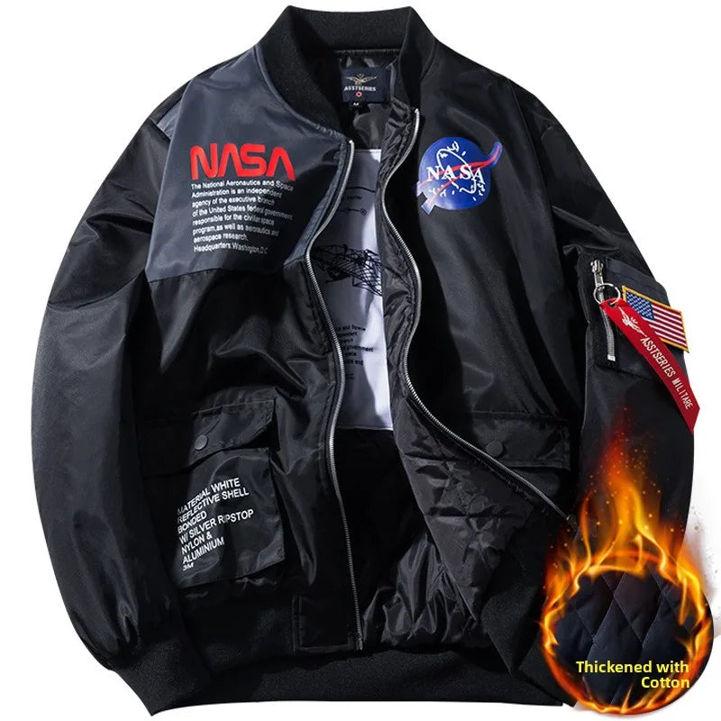 plus Size Men's Casual Baseball Jaet Autumn Winter New Sle Loose Fit Pilot Coat Youth ulari Windproof Outerwear