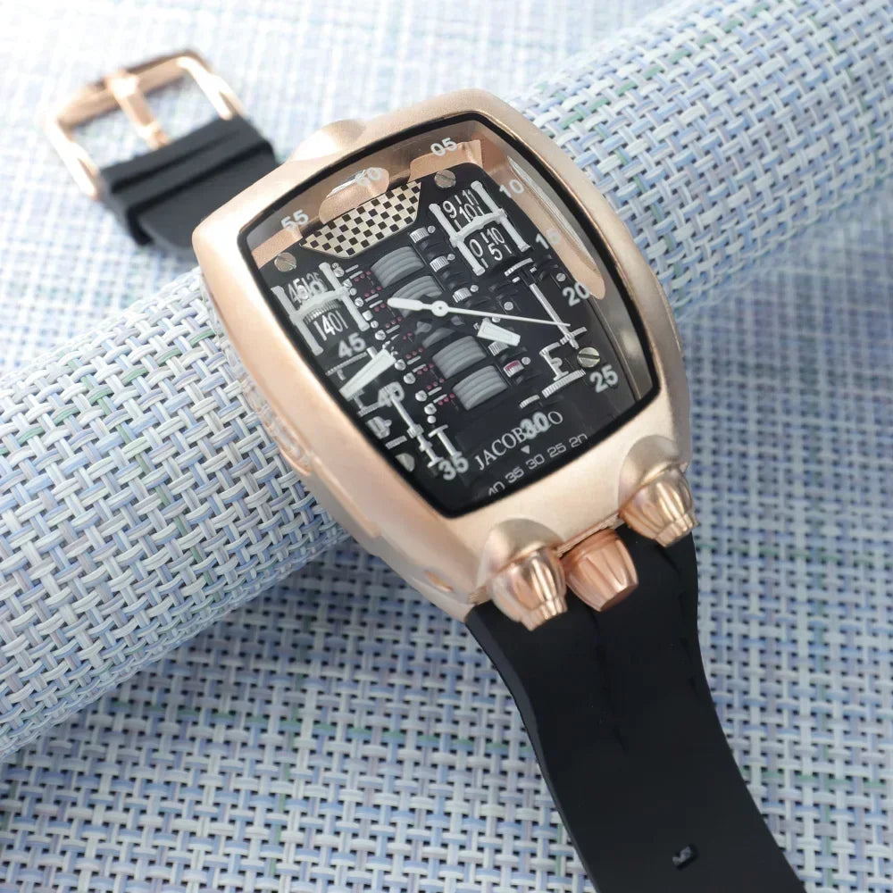 Very Super Jacob & Co Original Brand Watches For Mens Special Dial Multifunction WristWatch Business High Quality AAA Clocks