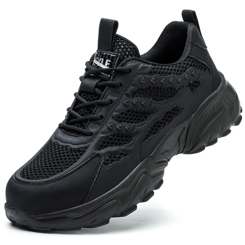 Breathable Mesh Safety Shoes Men White Protective Shoes For Men