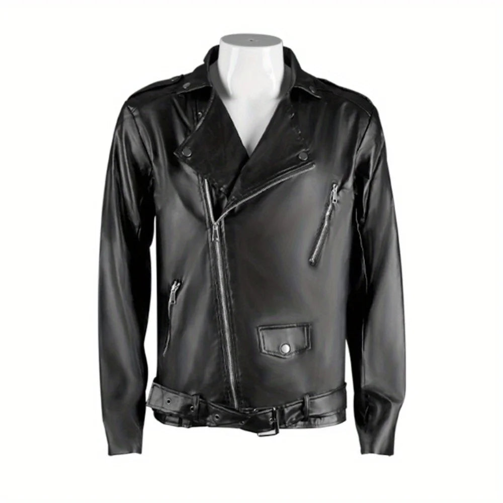 2025 Men's Medieval - Style Retro Punk Biker Jacket Gothic Victorian Suit Coat