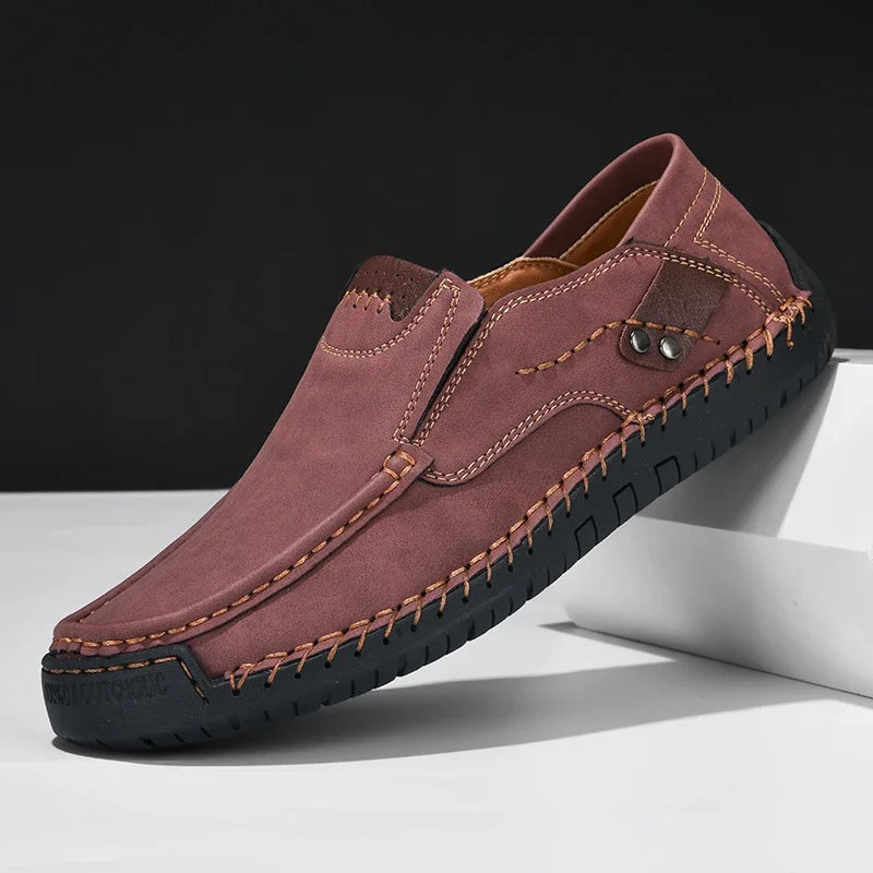 Men Shoes Casual Comfortable Men Slip On Leather Loafers Men