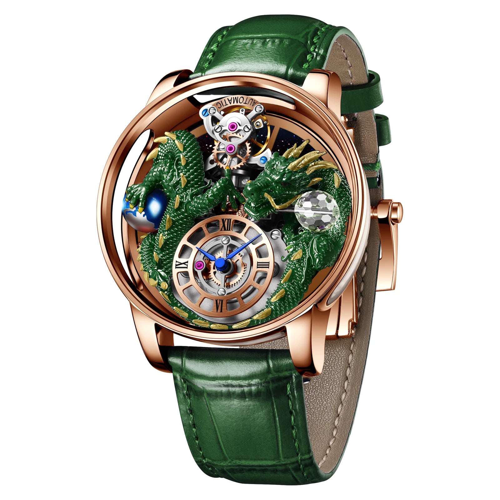 2024 New PINDN Jaco&Co Brand Watch Men's Leather Sports Watch Men's Quartz Watch Chronograph Men's Clock Relogio Masculino