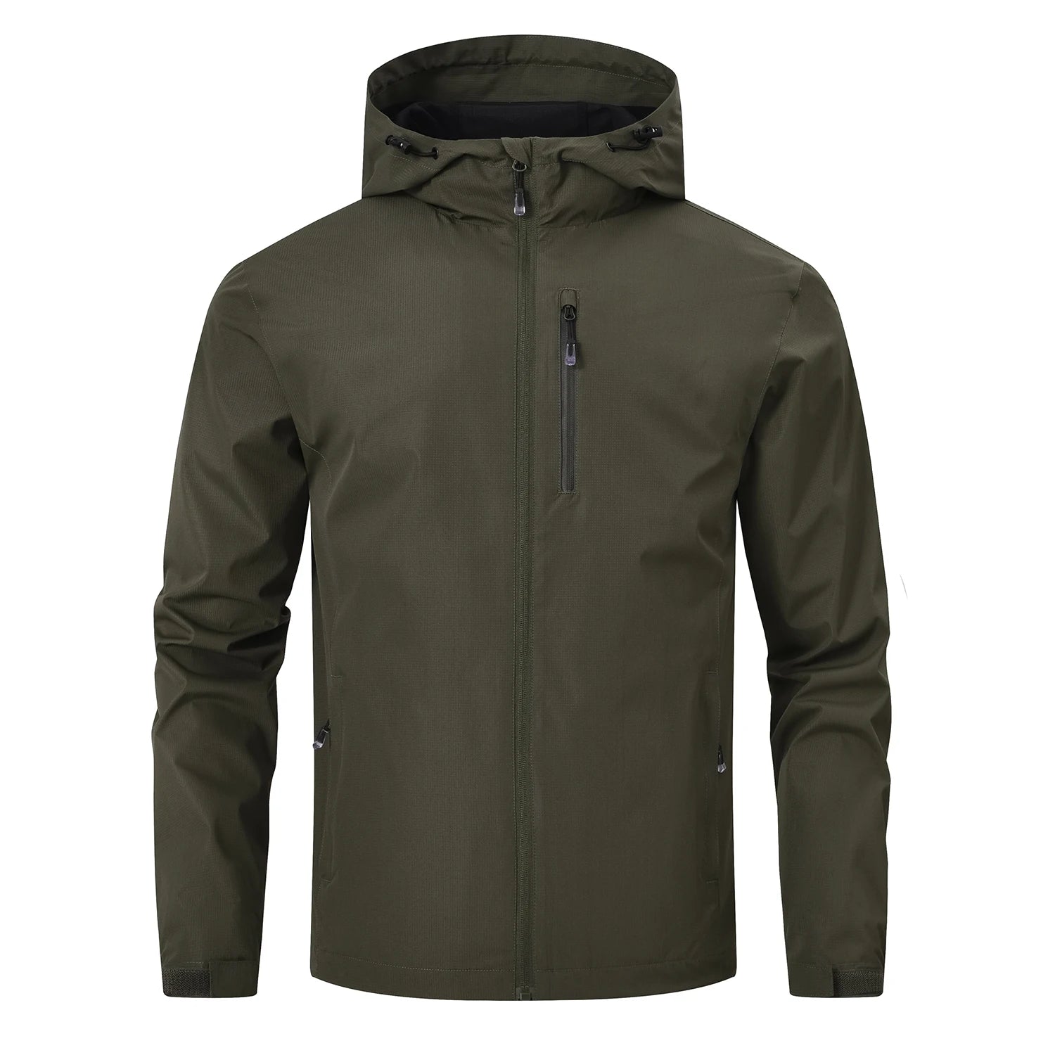 Summer Men's Raincoat, Waterproof Lightweight Breathable Jacket for Camping Hiking Cycling Fishing with Inner Pocket