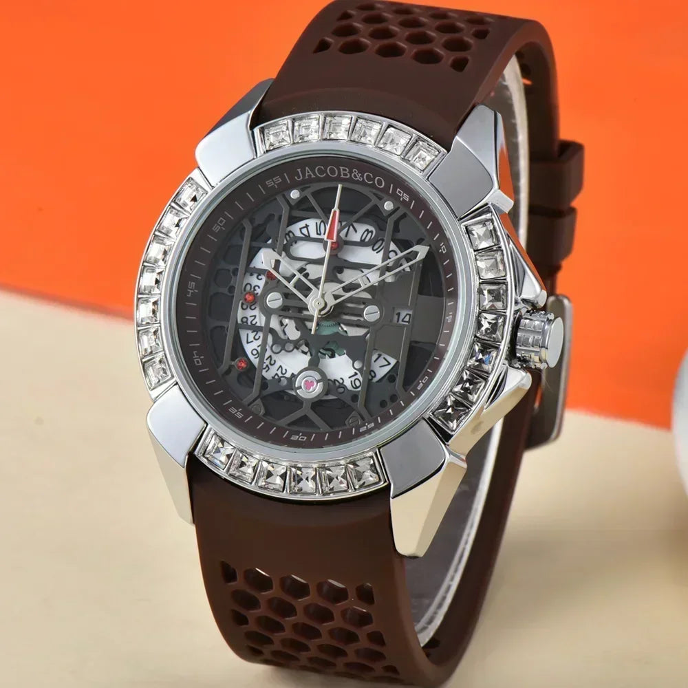 Very Super Jacob & Co Original Brand Watches For Mens Special Dial Multifunction WristWatch Business High Quality AAA Clocks