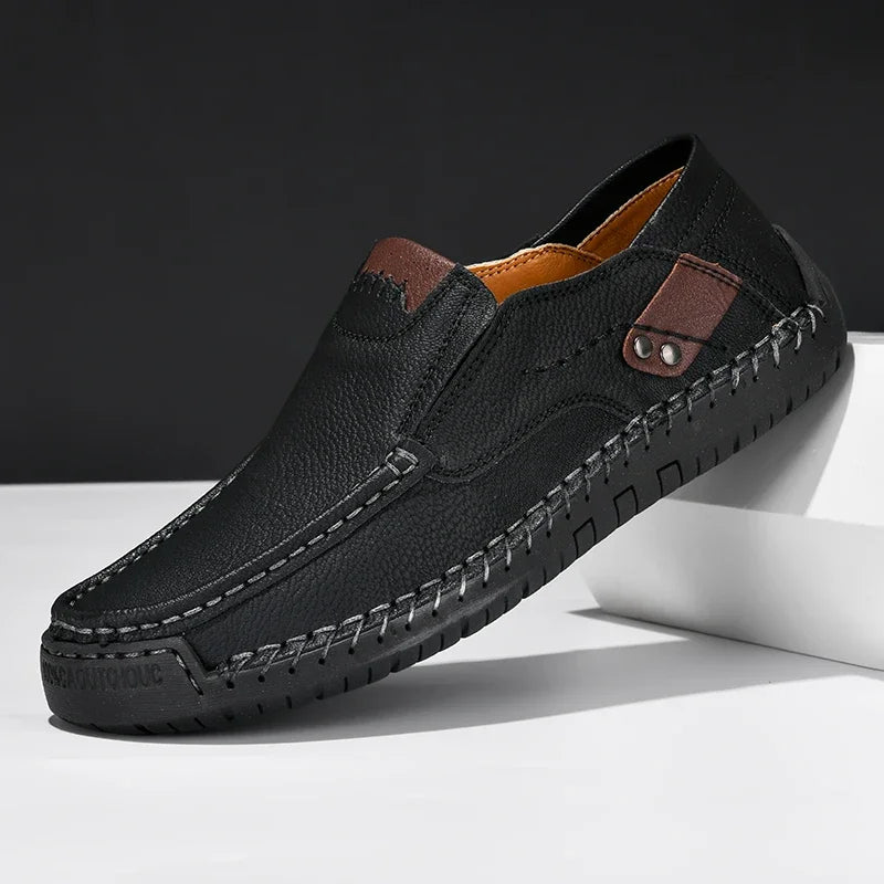 Men Shoes Casual Comfortable Men Slip On Leather Loafers Men