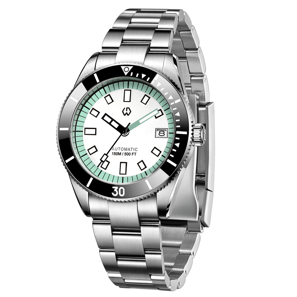 WISHDOIT New Watch Men's Automatic Super Luminous Bezel Mechanical Watch Japan NH35 150 Waterproof Diving Production