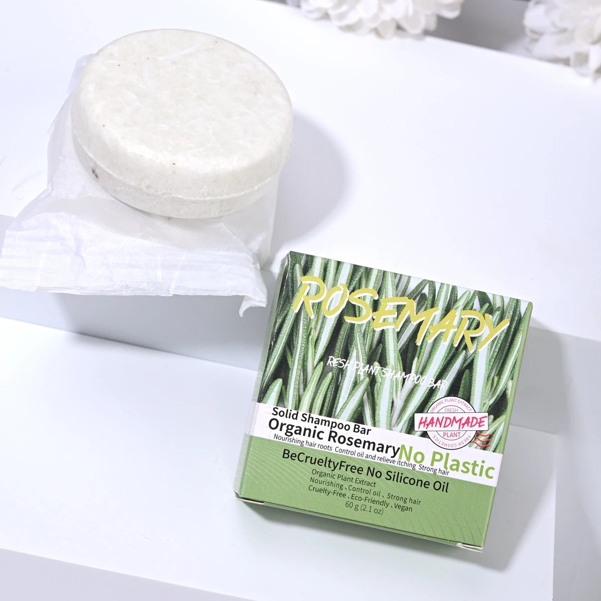 60g Natural fragrance rosemary shampoo soap