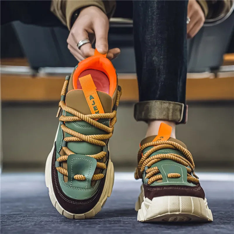 New Men's Casual Sports Shoes 2025 Spring Fashion Easiest for Match Low-Top Skateboard Shoes for Men Suitable for Outdoor Sports