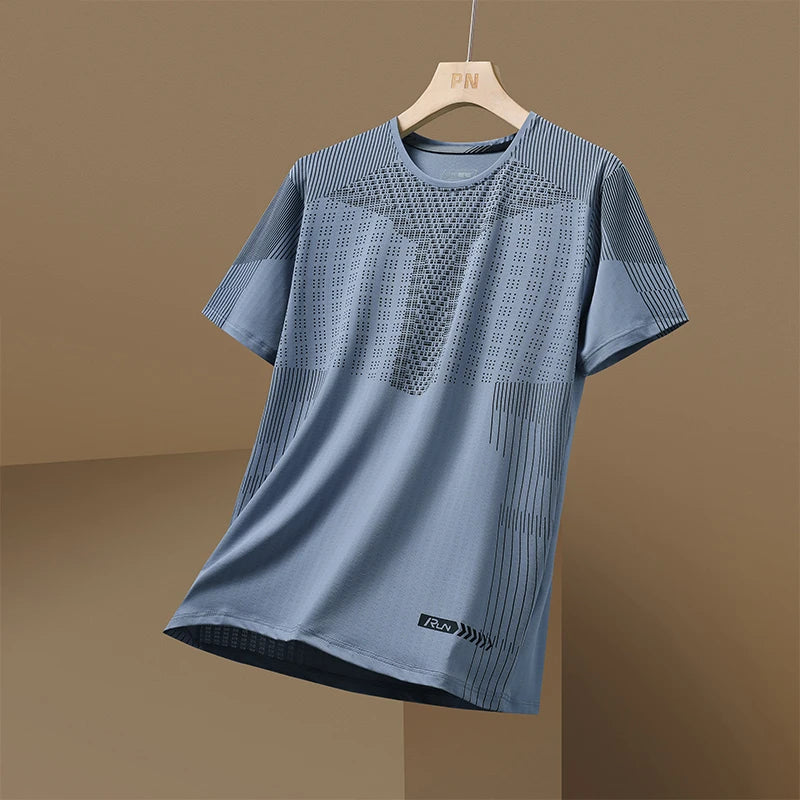 Quick Dry Sport T Shirt Men'S 2024 Short Sleeves Summer Casual Print Plus OverSize 3XL Top Tees GYM Tshirt Clothes