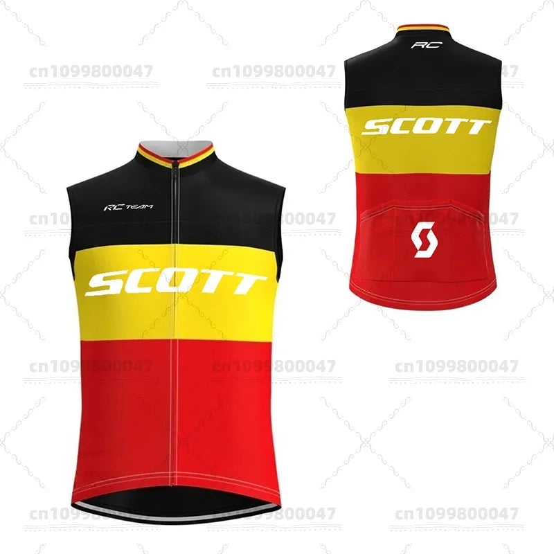 Men's Bike Vest Lightweight Windproof Sleeveless Cycling Suit Bike Soft Breathable Quick Dry MTB Bike Vest