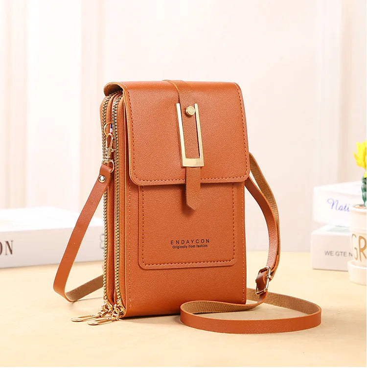 Soft Leather Wallets Hand Purses Crossbody Bags for Women