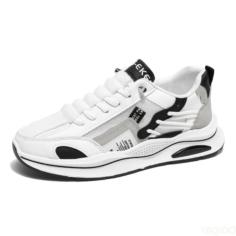 Spring summer men's sports shoes are fashionable versatile breathable lightweight casual simple comfortable mesh surface shoes