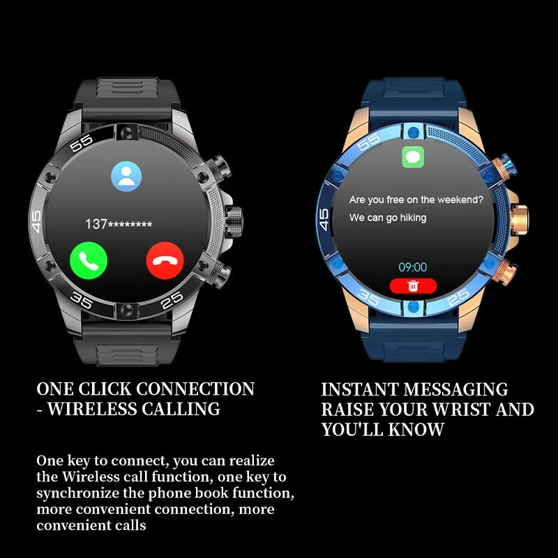 New Men Smart Watch Business AI Voice Assistant Durable Health Monitoring Waterproof Bluetooth Call For Android IOS Smartwatches