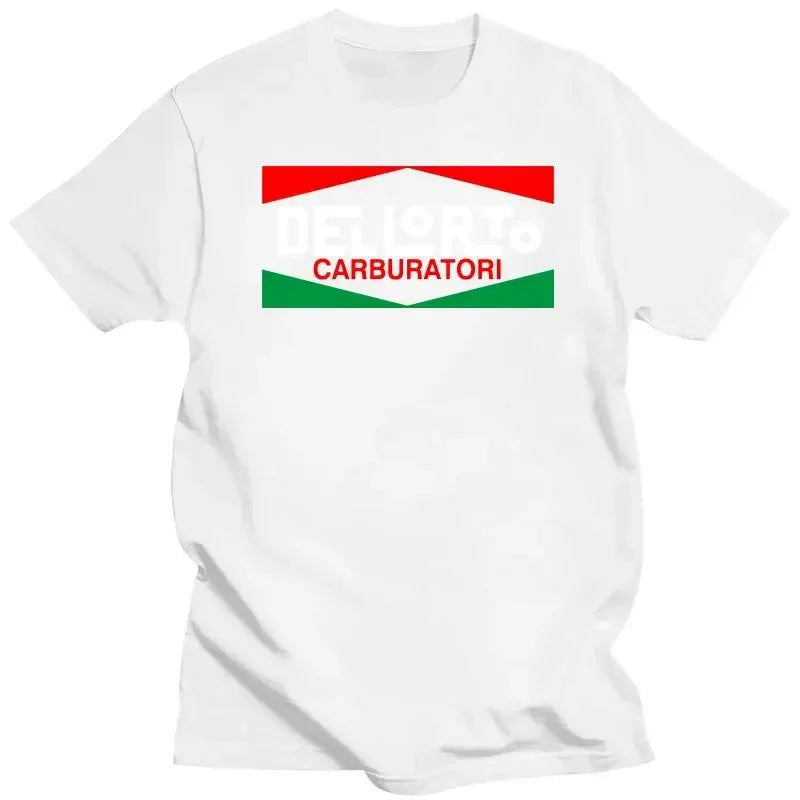 All Colour New Dellorto Carburetor Motorcycle Logo T-shirt  men clothing funny vintage graphic t shirts cotton