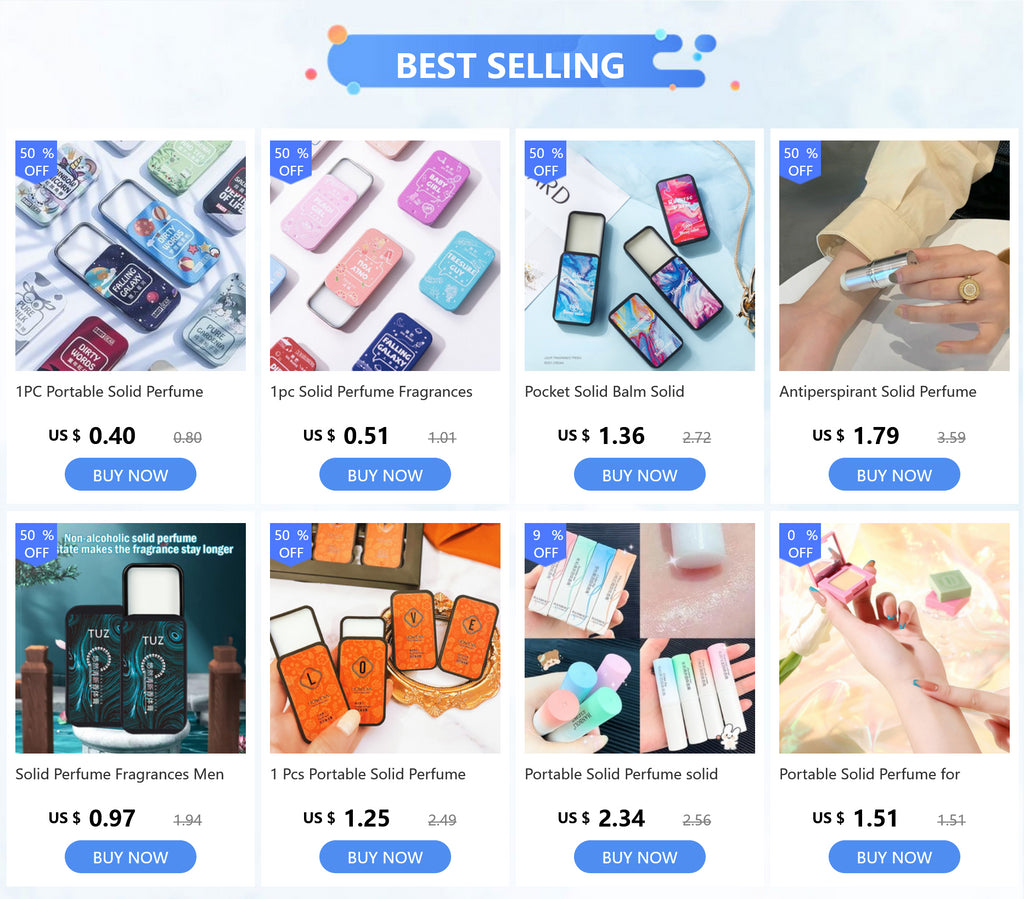 Solid Perfume Ladies' Balm Natural Fragrance