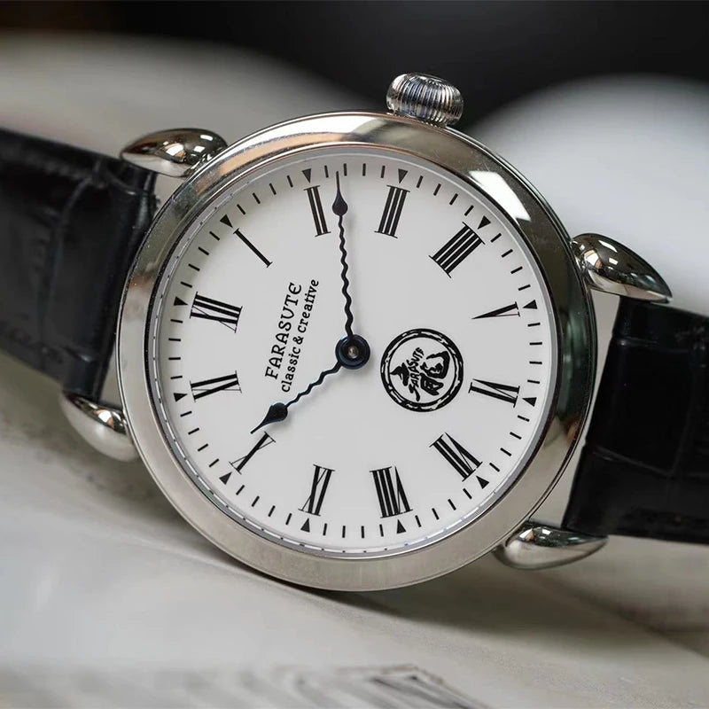 FARASUTE Men Automatic Watch 40mm Luxury Mechanical Wristwatch Sapphire Enamel Dial Hangzhou 5000 Small Rotor Dragon Limited