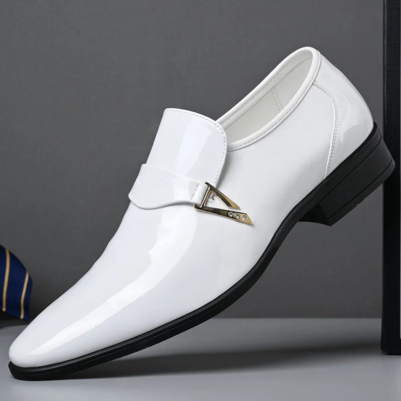 White Leather Shoes for Men