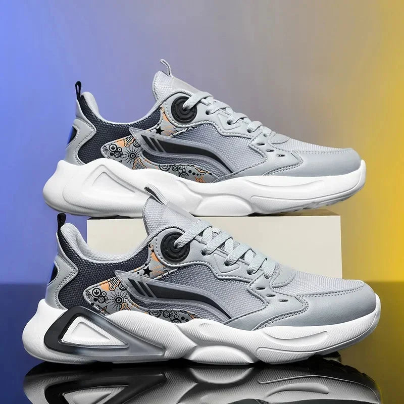 Lightweight Sports Shoes, Professional Marathon Basketball, Tennis, Color-blocked, Fashionable and Versatile Men's Sports Shoes