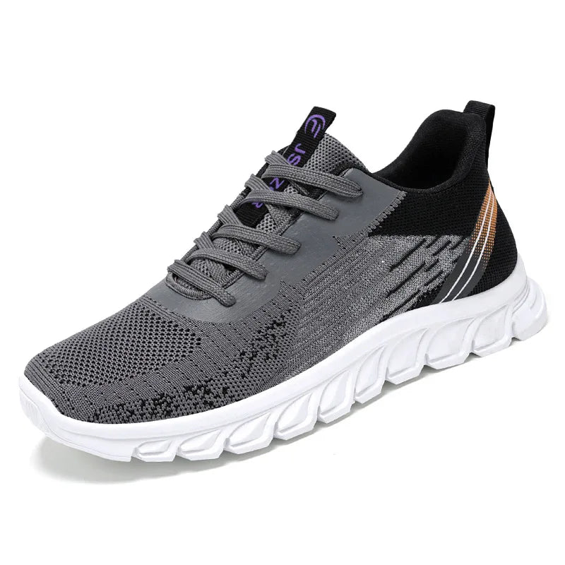 Men's Sports Shoes New Summer Fashionable Casual Sports Shoes Men's Soft-Soled Anti-Slip Lightweight Mesh Running Shoes