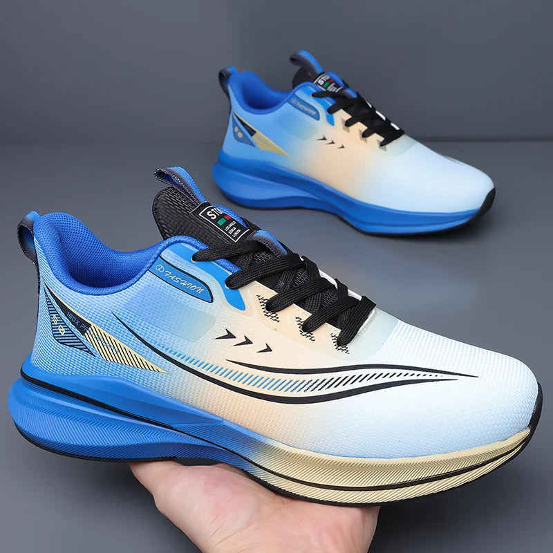 Men Sports Running Shoes 2025 Casual Carbon Plate Marathon Breathable Lightweight Women's Comfortable Athletic Nonskid Sneakers