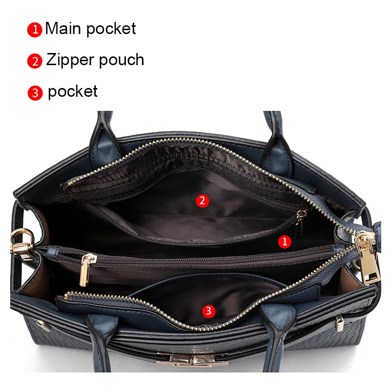 New style women's leather handbag
