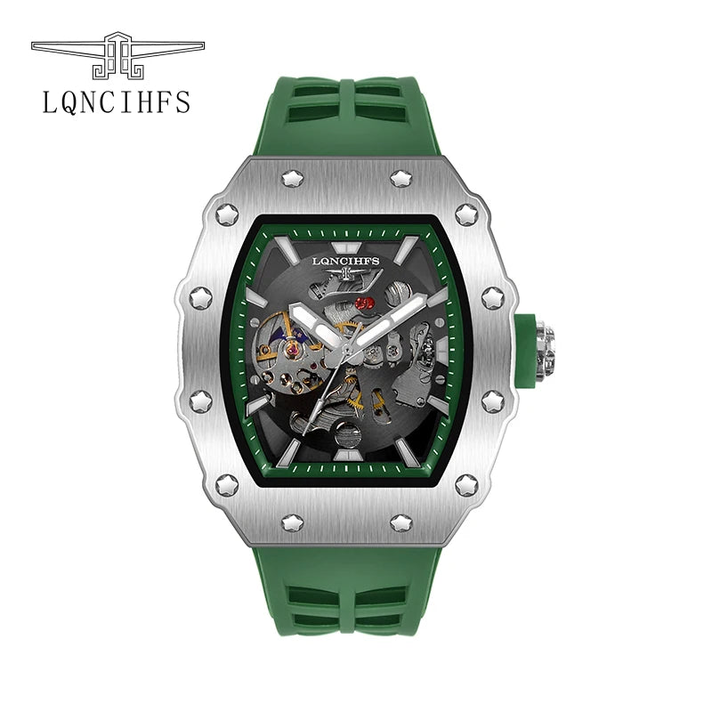 Men's luxury automatic Mechanical Watch  Sport Outdoor tourbillon waterproof luminous Fashion watch for men reloj hombre