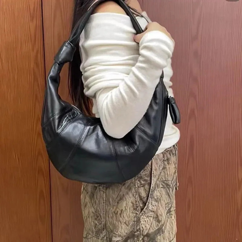 Large Size Capacity leather Cross-Body Bag for Women