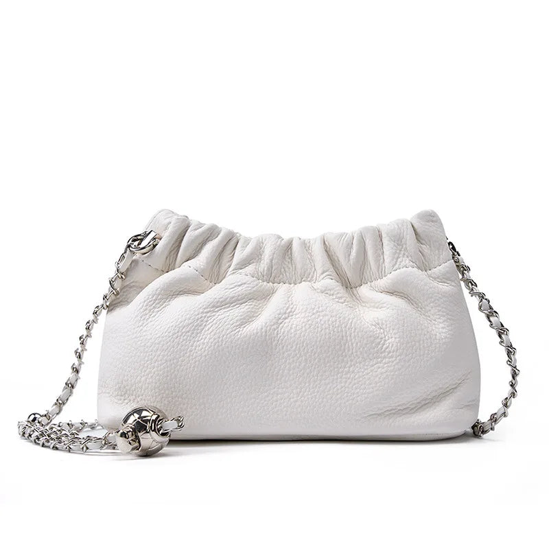 Genuine leather cloud bag Shoulder Bag