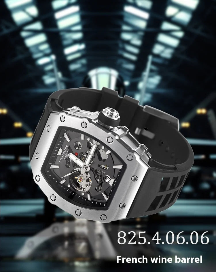 Men's luxury automatic Mechanical Watch  Sport Outdoor tourbillon waterproof luminous Fashion watch for men reloj hombre