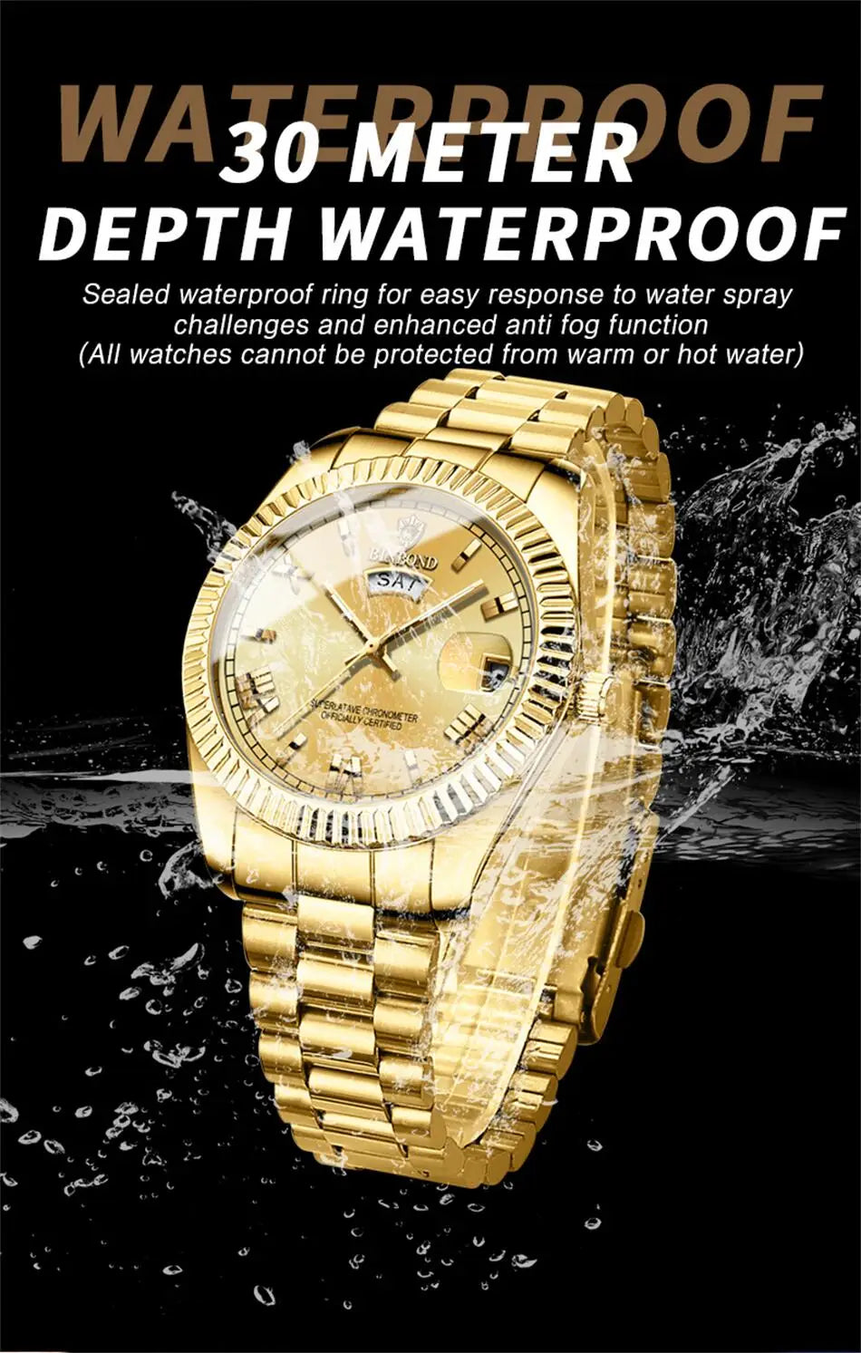 2025 New Men Business Watches Fashion Arabic Dial Steel Band Male's Luminous Waterproof Quartz Watch Set(Gift box regulator Box）