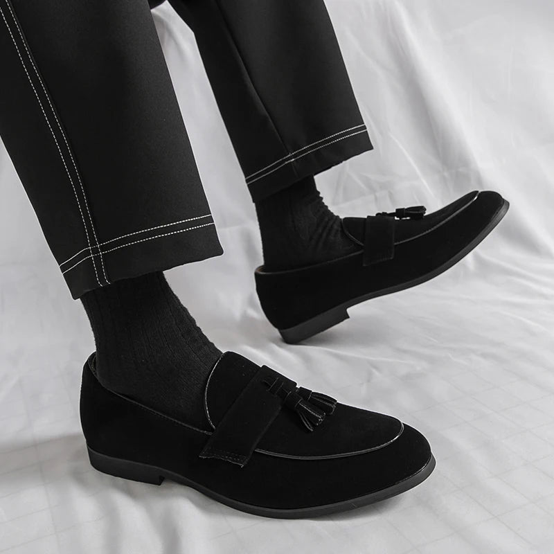 High Quality Leather Loafers Shoes Men Fashion Tassel Classic Original Man Casual Shoes Comfortable Office Business Party Shoes