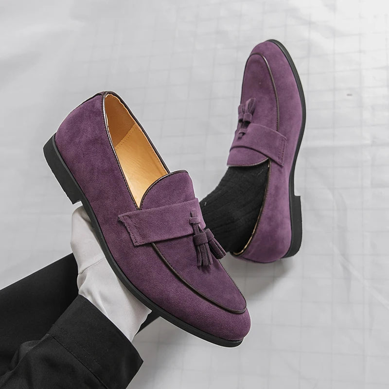 High Quality Leather Loafers Shoes Men Fashion Tassel Classic Original Man Casual Shoes Comfortable Office Business Party Shoes