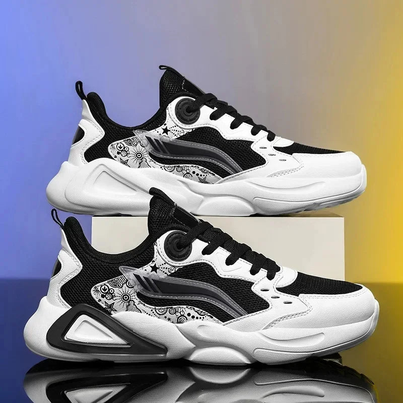 Lightweight Sports Shoes, Professional Marathon Basketball, Tennis, Color-blocked, Fashionable and Versatile Men's Sports Shoes