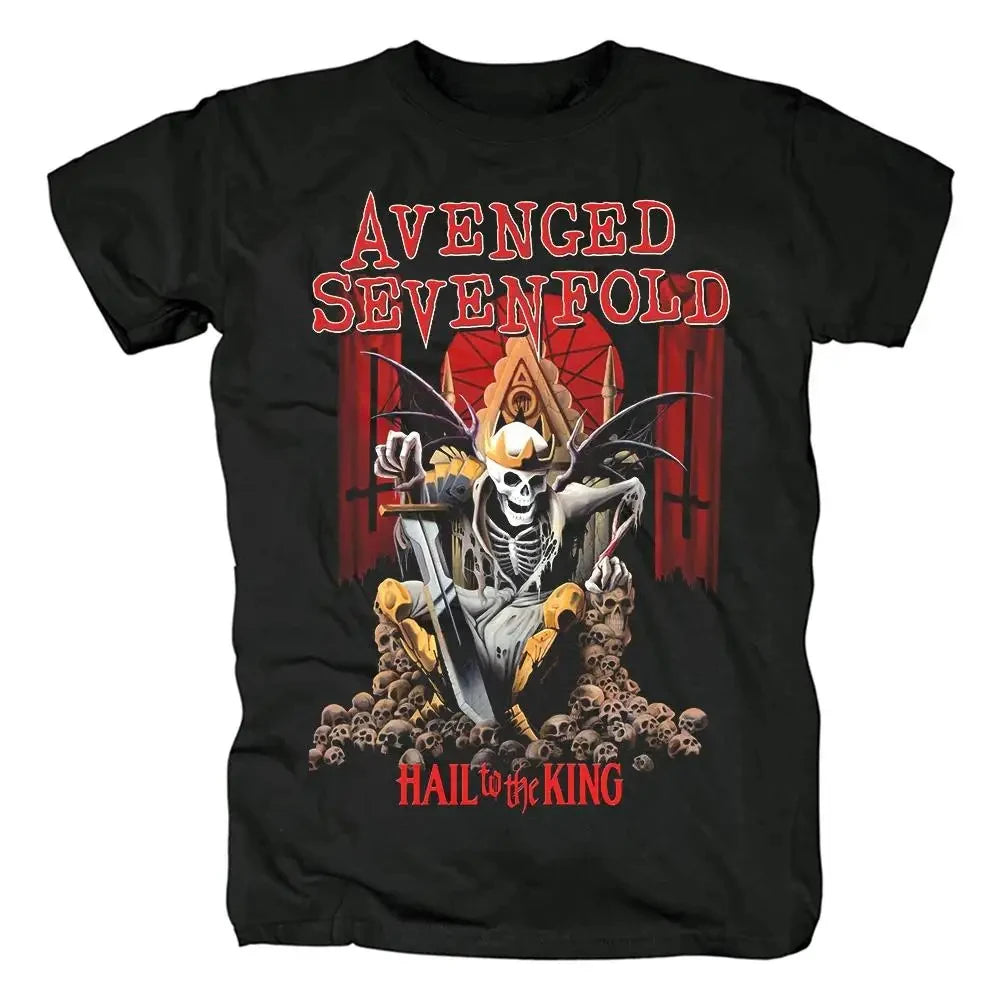 men Harajuku Metalcore Avenged Sevenfold Rock T Shirt Hip Hop Streetwear T Shirt Heavy Metal Plus Size T Shirt Women 62446