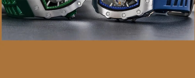 Men's luxury automatic Mechanical Watch  Sport Outdoor tourbillon waterproof luminous Fashion watch for men reloj hombre