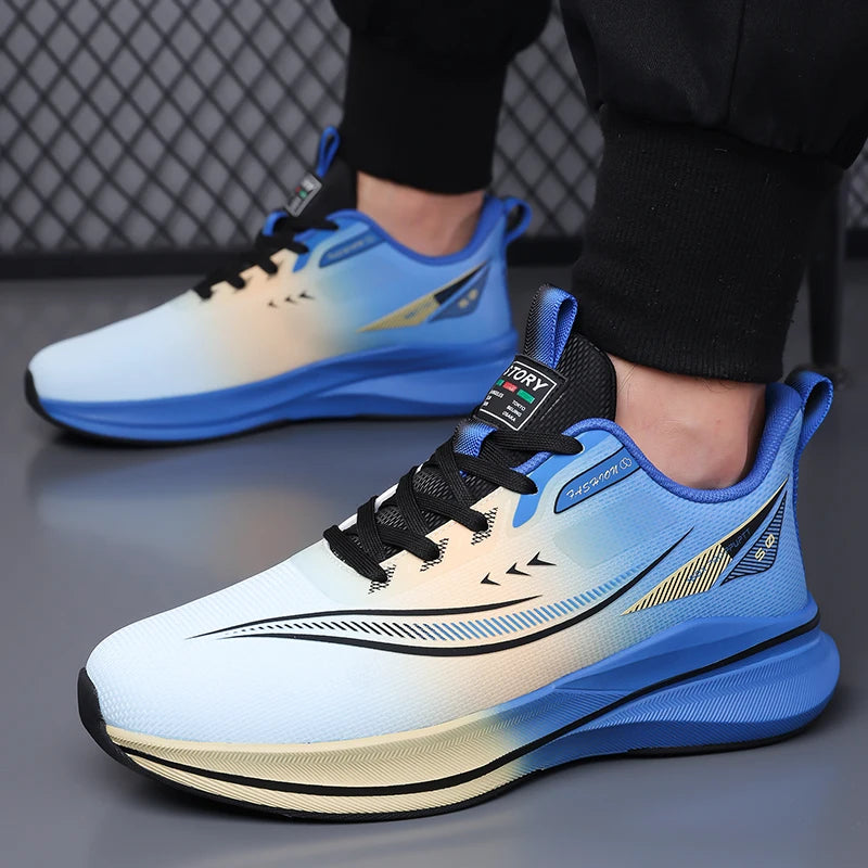Men Sports Running Shoes 2025 Casual Carbon Plate Marathon Breathable Lightweight Women's Comfortable Athletic Nonskid Sneakers