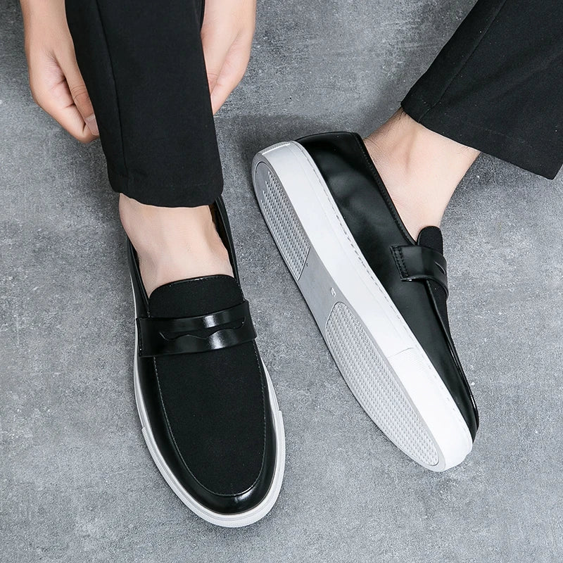 Men Thick Soled Board Shoes Height Increasing Lightweight