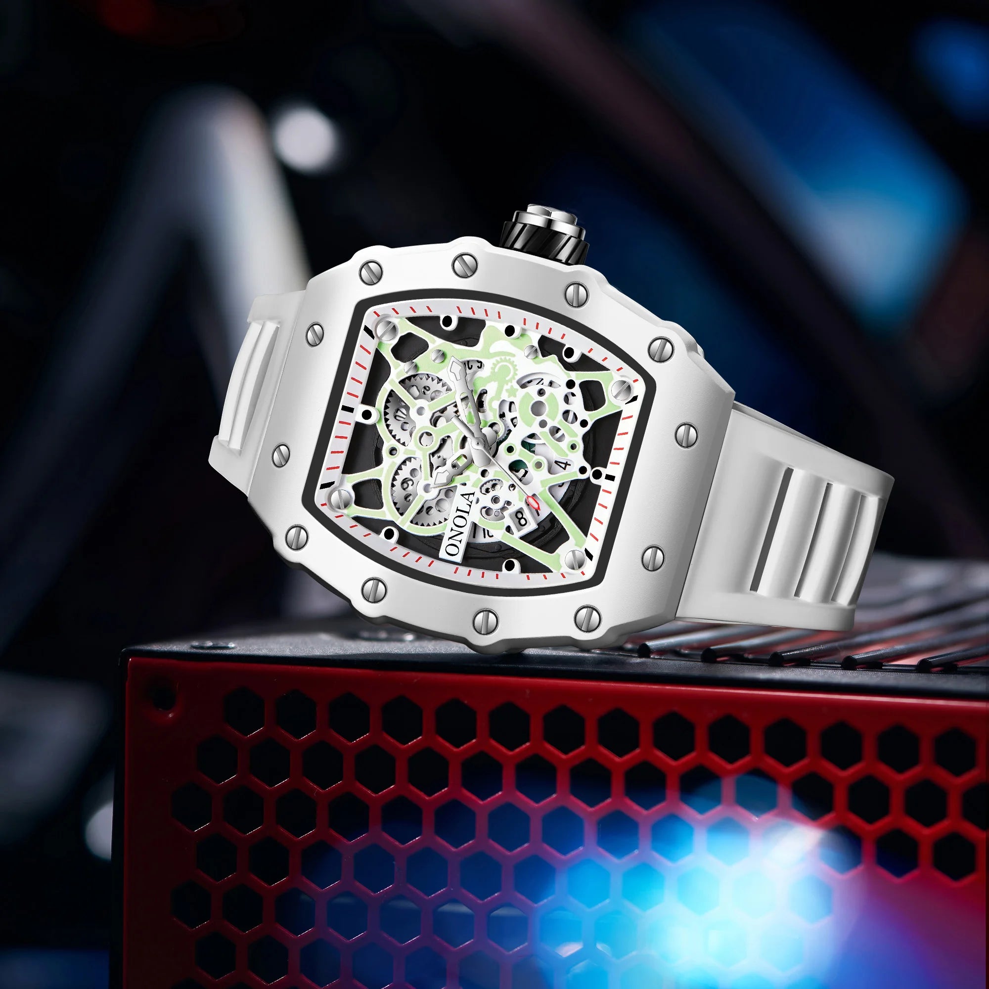 TOP Hot Selling Men Watch Fashion Brand ONOLA Quartz Silicone Tape Watches men Clock