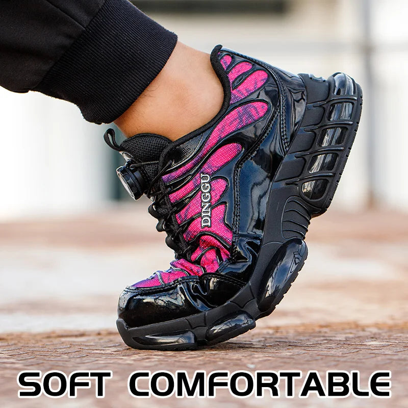 Safety Shoes Men Anti-smash Anti-puncture Steel Toe Work