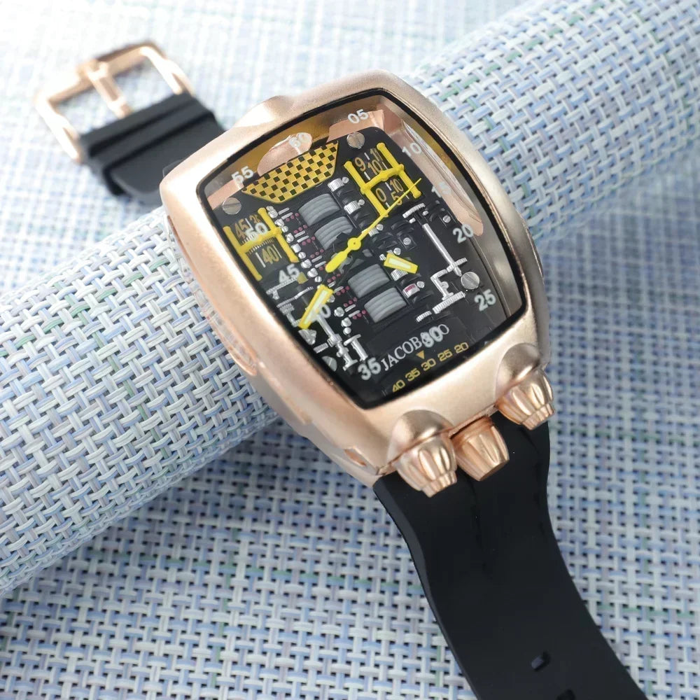 Very Super Jacob & Co Original Brand Watches For Mens Special Dial Multifunction WristWatch Business High Quality AAA Clocks