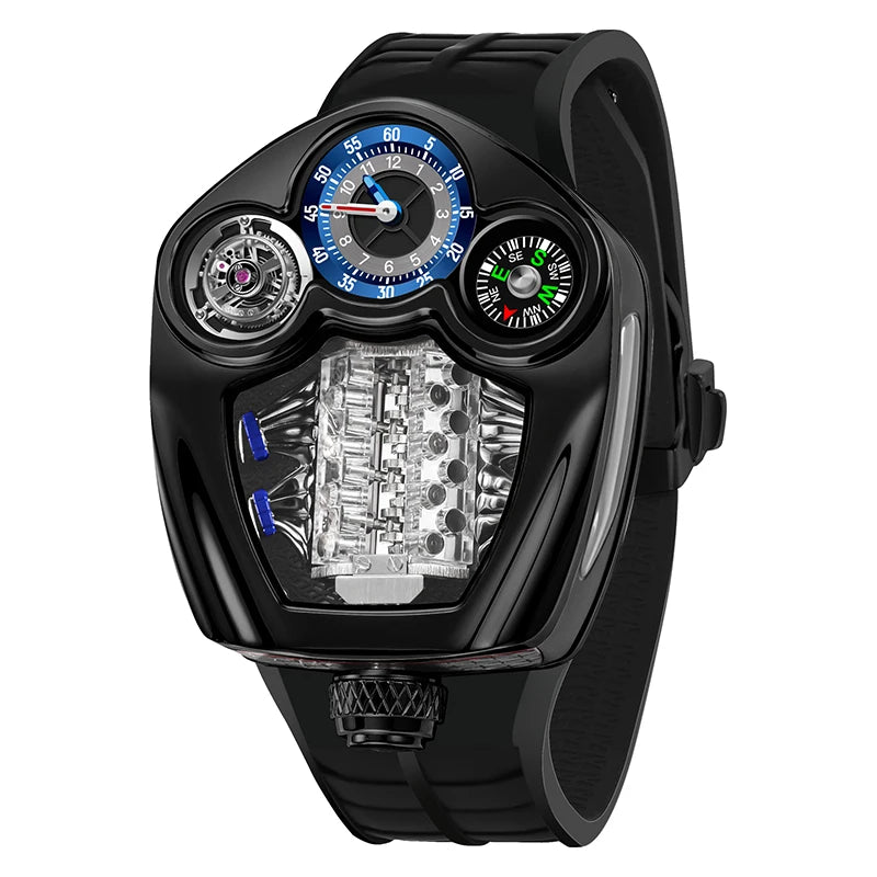 Pindu's top brand fully automatic mechanical watch sports engine personalized design interesting and classic watch
