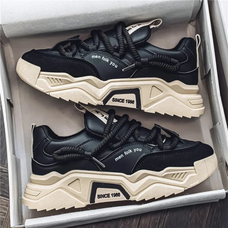 New Men's Casual Sports Shoes 2025 Spring Fashion Easiest for Match Low-Top Skateboard Shoes for Men Suitable for Outdoor Sports