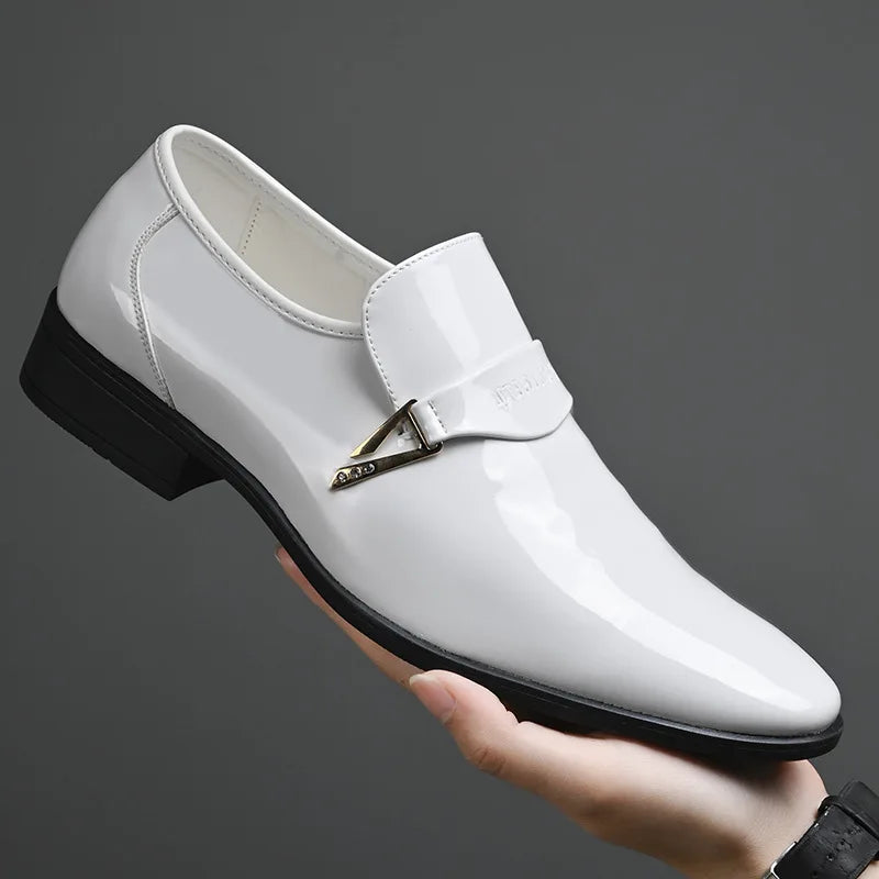 White Leather Shoes for Men