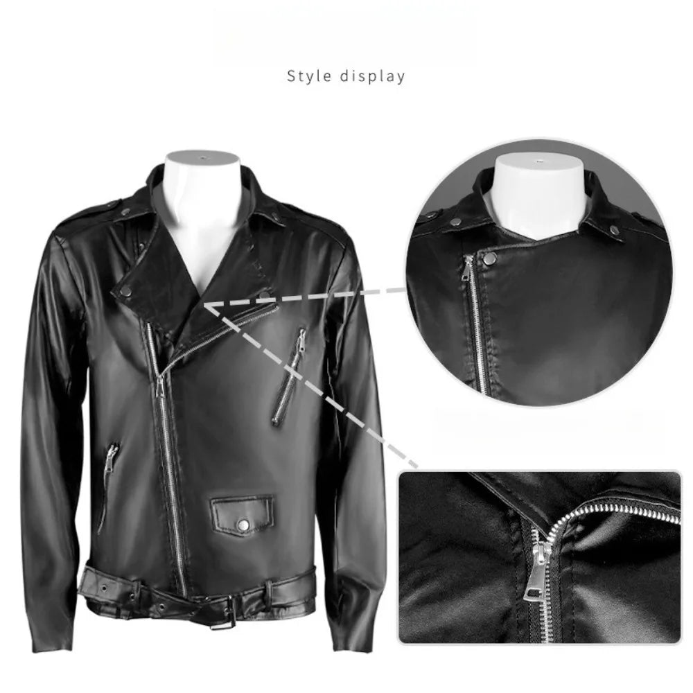 2025 Men's Medieval - Style Retro Punk Biker Jacket Gothic Victorian Suit Coat