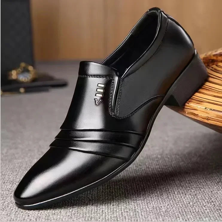 Business Dress Men Shoes Luxury Mens Dress Shoes Patent Leather Oxford Shoes for Men Oxfords Footwear High Quality Leather