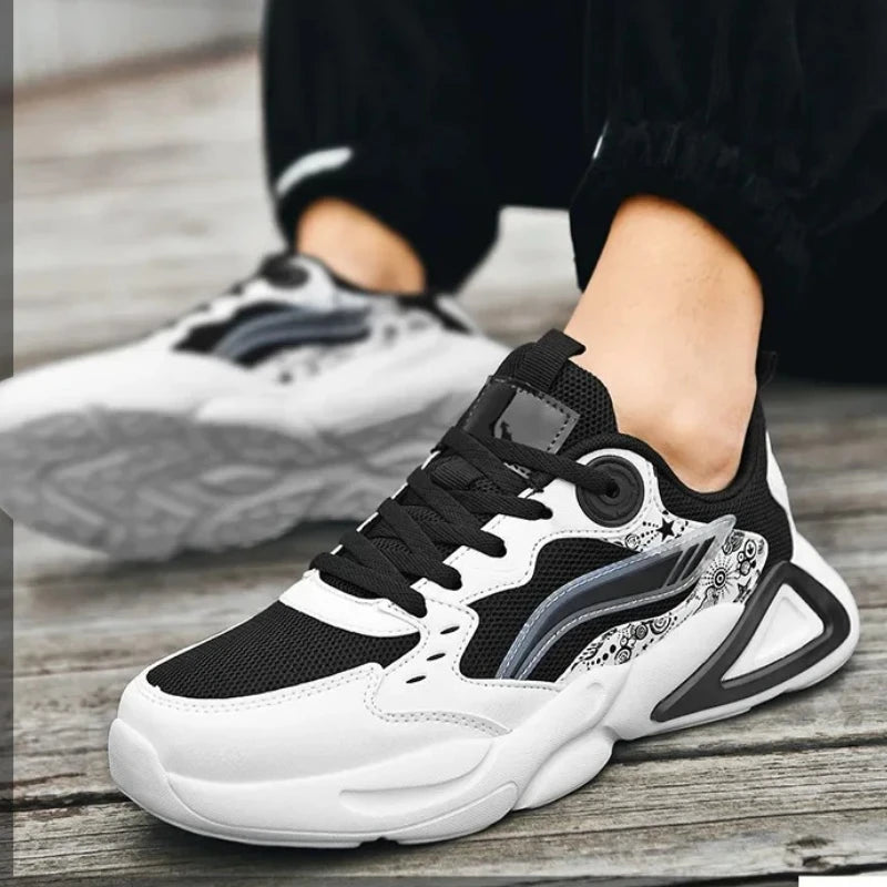 Lightweight Sports Shoes, Professional Marathon Basketball, Tennis, Color-blocked, Fashionable and Versatile Men's Sports Shoes