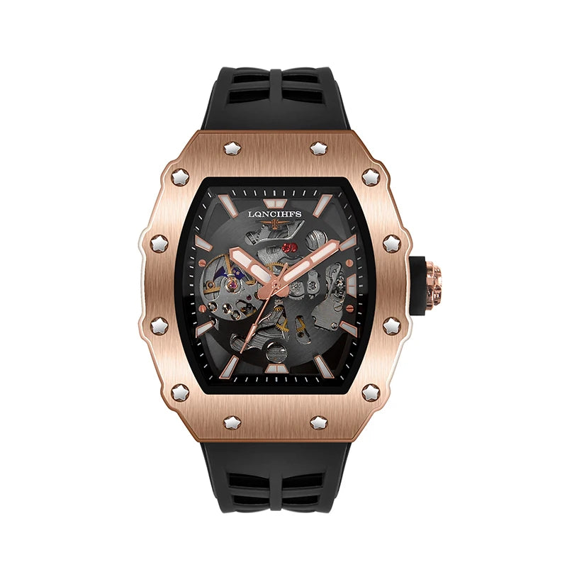 Men's luxury automatic Mechanical Watch  Sport Outdoor tourbillon waterproof luminous Fashion watch for men reloj hombre