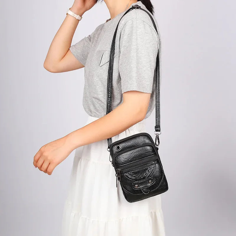 Leather Small Shoulder Bag For Women